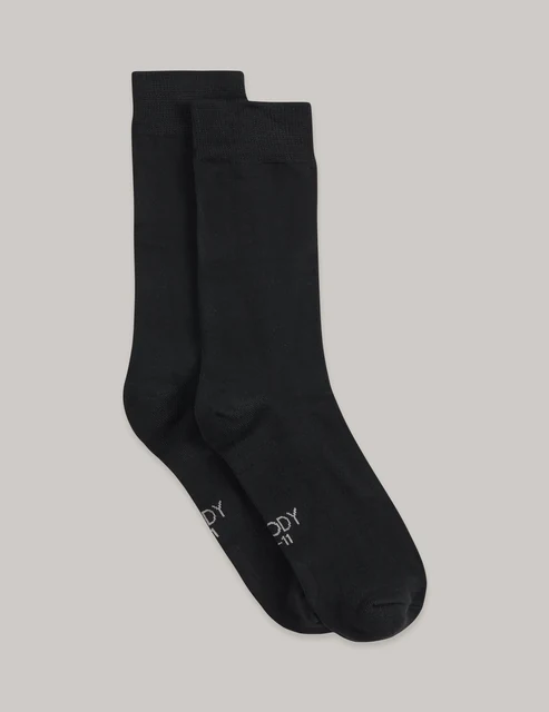Boody Everyday Crew Socks - Black
